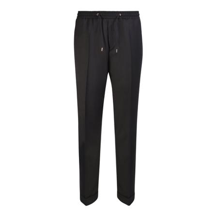 PS By Paul Smith, Classic slim-fit drawstring trousers by Paul Smith Czarny, Mężczyzna, Rozmiar: W36