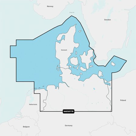 Carte marine électronique Navionics Nav+ EU077R - Danemark - Allemagne du Nord