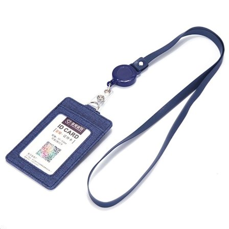 ID-bricka Hållare Arbetskortshållare MÖRKBLÅ - stock