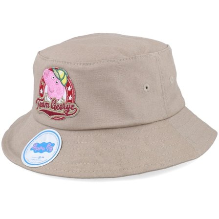 Peppa Pig - Beis bucket Sombrero - Kids Team George Patch Khaki Bucket @ Hatstore