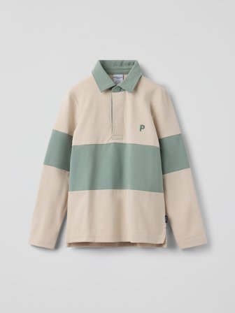 Polarn O. Pyret - Long-sleeved polo shirt - 98 - Childrenswear - green