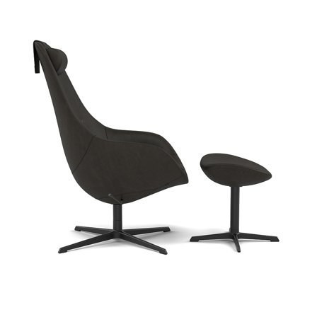 Varier Furniture Kokon - Grey Leather - Black base