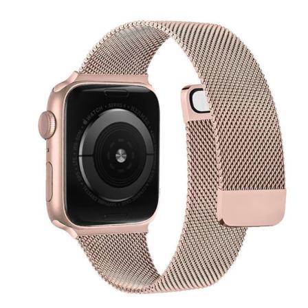 Armbånd Rem 18/20/22mm Milanese Loop Metal, mesh rustfrit stål Black