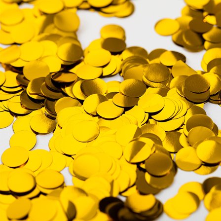 Konfetti Guld Metallic Runda 250g - Partyninja.se