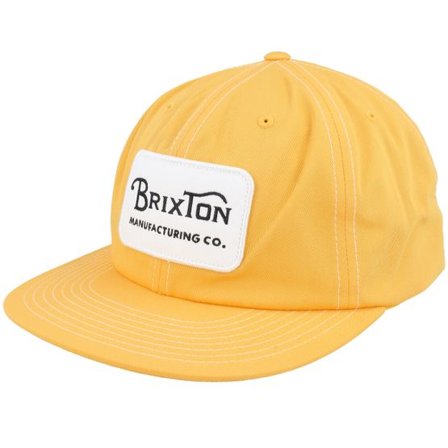 Brixton - Gul unconstructed Keps - Grade HP Yellow Snapback @ Hatstore