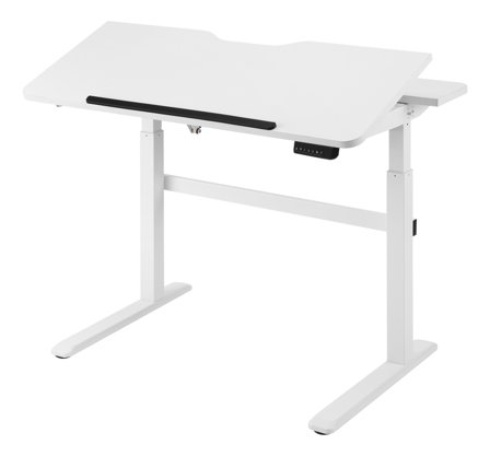 Deltaco Office, 2-Stage Single Motor Electric Desk, Tiltable Desktop