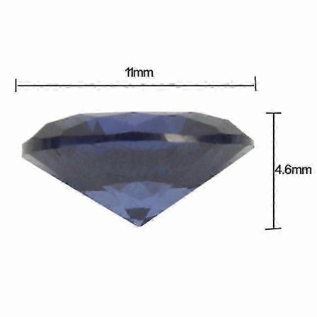 Kuumantamaton 4,52 ct Ceylonin sinisafiiri, 9x11 mm, soikea muoto, huippulaatuinen VVS-jalokivi