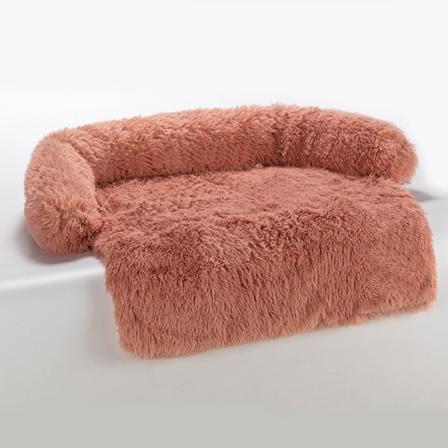 Mordely Stor bäddsoffa för husdjurssäng Soffskydd för hund katt Pink 115X95X15cm