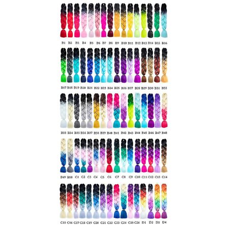 Synteettinen gradienttivärinen pitkä kierretty punos poninhäntä hiustenpidennyksen cosplay-peruukki