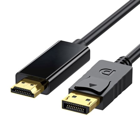 DisplayPort-stik til HDMI-kompatibel konverter Adapter ledning Understøttelse 4K/1080P Valgfri