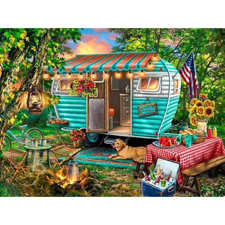 30 x 40 cm, camping Diamond Painting Diamond Embroidery Painting