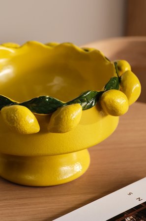 Jotex - Dekorskål gul/grønn - EMMA - Kjøp Vaser hos Jotex