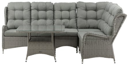 Venture Home Washington 8189-751 Loungeset soffa, bord, grått, Utemöbler