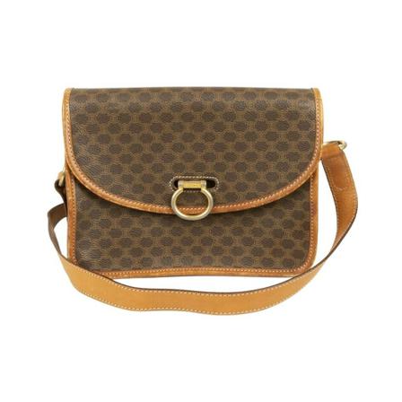 Celine Vintage, Pre-owned Macadam Crossbody Bag Bruin, Dames, Maat:ONE Size