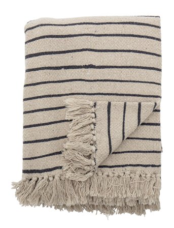 Bloomingville | Eia Plaid, Natur, Genanvendt Bomuld | 150X120CM