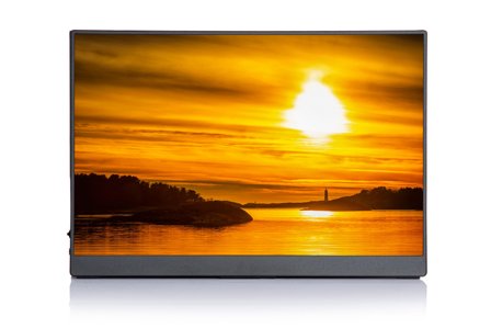 Ontario 14" Full-HD bærbar ekstraskjerm får strøm og videosignal gjennom USB-C-kabel