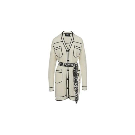 Karl Lagerfeld, Cardigan Beige, Dames, Maat:XS