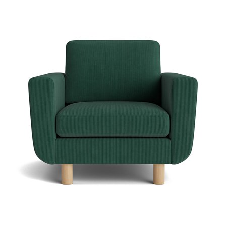 Haven Lænestol - Ontario Grøn - 86x96x86cm - Komfortabel Lænestol i høj kvalitet - Perfekt til afslapning i stuen