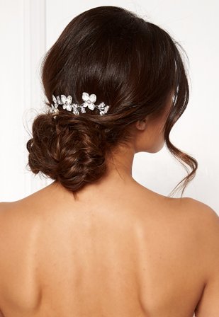 Ivory & Co Peony Haircomb Silver Klær