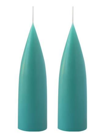 Hand Dipped C -Shaped Candles, 2 Pack Home Decoration Candles Block Candles Grønn Kunstindustrien