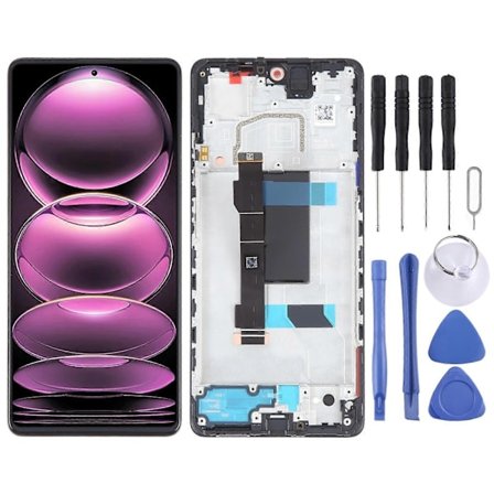 OLED-materiaali LCD-näyttö yhteensopiva Xiaomi Redmi Note 11 4G:n kanssa, kosketusnäyttö ja kehys - WELLNGS