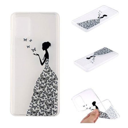 Butterfly läder Huawei P40 fodral - Svart