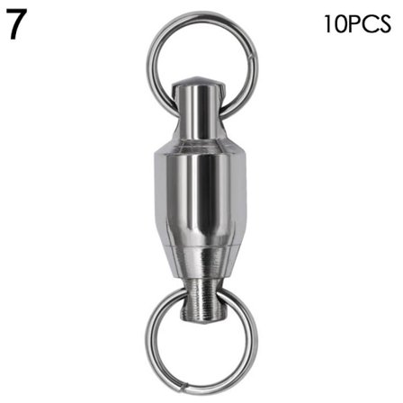 10 st Fishing Rolling Swivel Connector Heavy Duty Ball 7 7