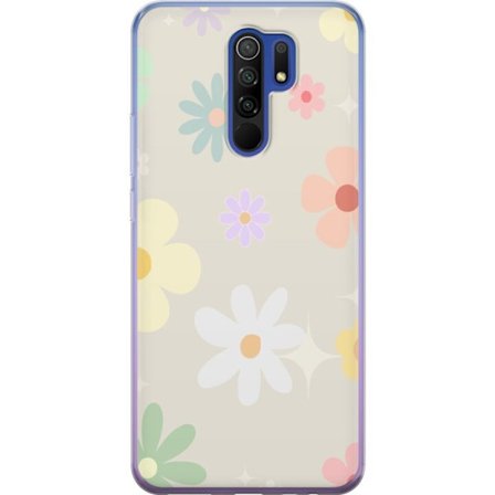 Mobilskal till Xiaomi Redmi 9 med fejdande blommor