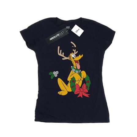 Disney Dam/Dam Pluto Jul Ren T-shirt i Bomull XX