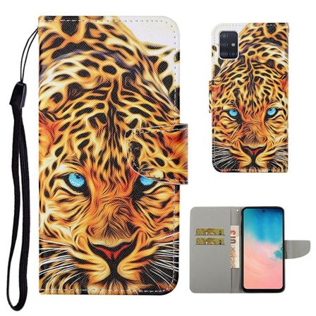 Wonderland Samsung Galaxy A51 Flip Etui - Leopard