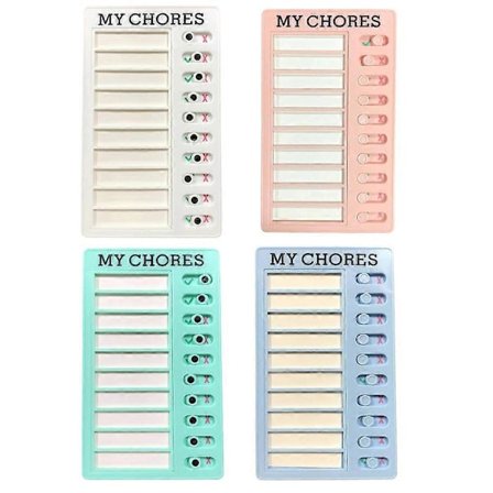 Gjøremålsliste for barn - Gjenbrukbar sjekkliste, hjemme, skole, klasseromsorganisator, for barn og voksne, Type 05 type 05