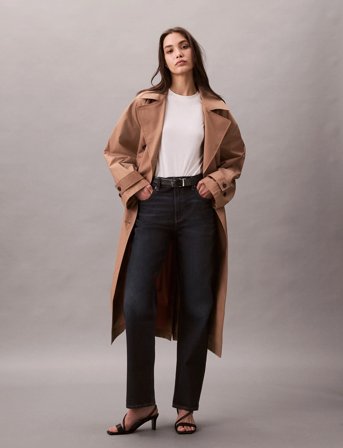 Calvin Klein Jeans High Rise Straight Oxbow - Navy - SH/25