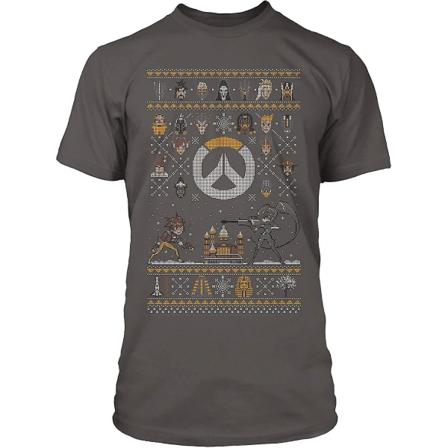 Jinx Overwatch Holiday Sweater For The Heroes Gamer Grafisk T-shirt för män