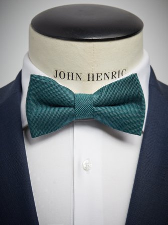John Henric Men's Grüne Wollfliege Size Pre-tied