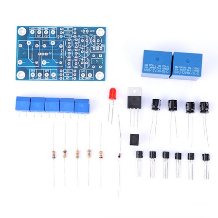 Dual Channel Relæ Højttaler Beskyttelseskort DIY Kit med Startforsinkelse DC Detektion