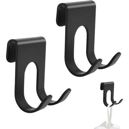 2 stk barberhøvelholder kroker, rustfritt stål barberhøvelholder for bad, multi-P