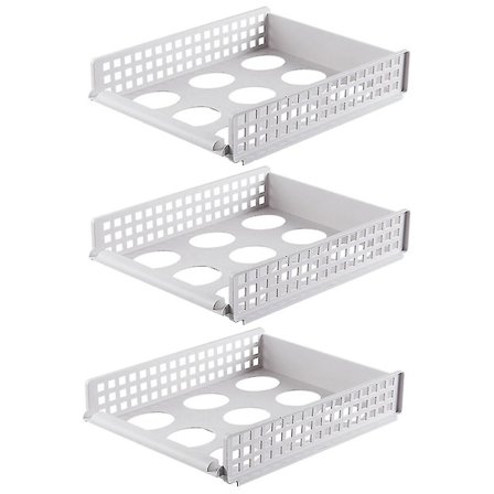 3 stk. Hjemme Garderobe Skab Tøj Organizer Multilayer Opbevaring Kollegieværelse Lagdelt Hylde Skab Opbevaring