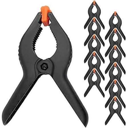 10 stk. Plastik Fjederklemmer, 6 Tommer Ekstra Styrke Arbejdsklemmer Heavy Duty Plastik Muslin Klemmer