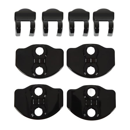 Dörrlåsluckor Skyddsskydd Svart Beläggning Dörrlås Skydd Trim Ersättning för Tesla Model 3 Model Y