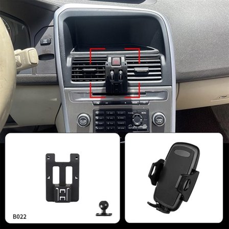 Mobilholder Volvo XC60 2009-2017 - Uten Boring, Komplett Monteringssett