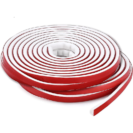 Værstrimler i silikon, tetningsdesign med flere hull for dører og vinduer, profesjonell selvklebende