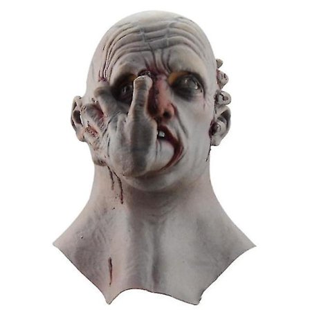 Halloween-masker Spøkelsesfestival Hodeplagg Fantastiske Blomsterrekvisitter Morsom Skrekkmaske Skrik Gummimaske Grimasemaske