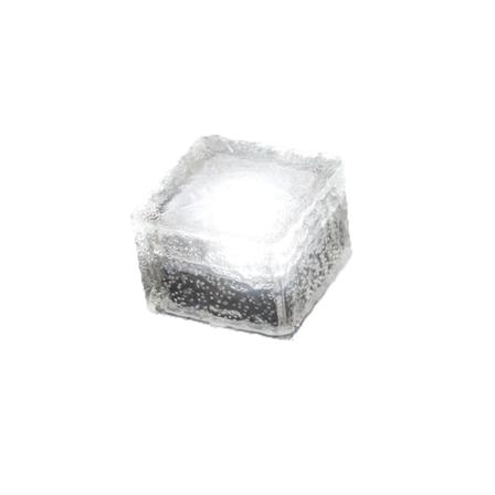 1LED Solcellelys Have Landskabsdekoration Issten Lys, Kvadratisk Flise Lys Underjordisk Havelys (Hvid)