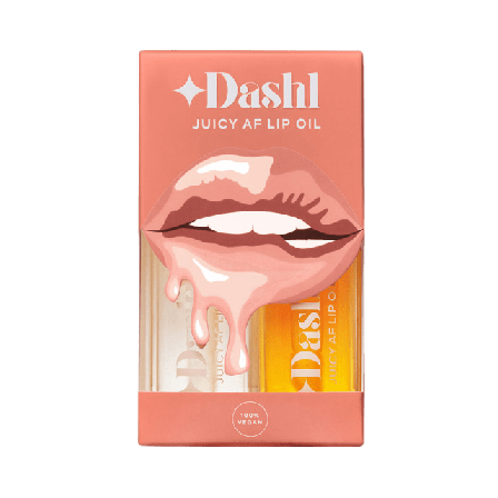 DASHL Juicy AF Lip Oil Duo - 2-Pack Läppvård Unisex Gul 7,8ml