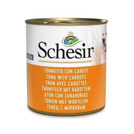 Schesir Tonnetto Con Carote Cibo Umido Cani Adulti Lattina 285g