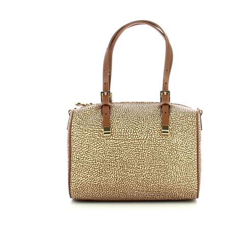 Borbonese Tas , Beige , Dames , Maat: ONE Size Handtassen