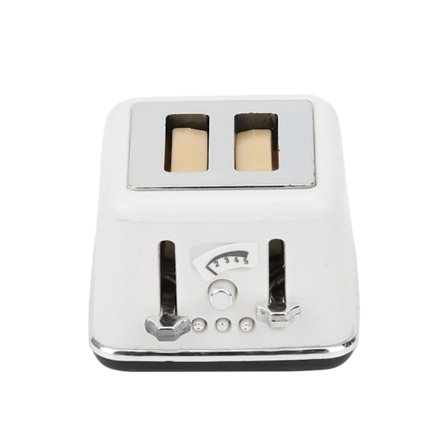 1:12 Miniatyyritalo Valkoinen Leivänpaahdinmalli Simulaatio Mini Söpö Leivän Koristelelu Leikkivalkoinen Leivänpaahdin