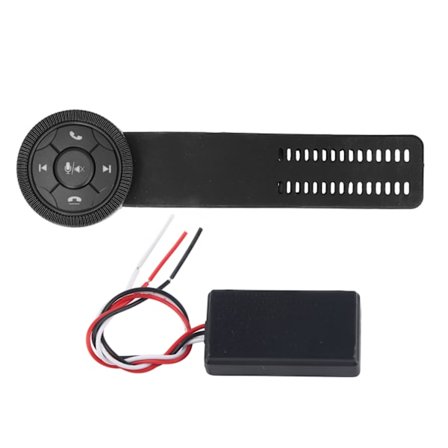 Yleiskäyttöinen auton ohjauspyörän älykäs langaton 7 näppäimen musta ohjain säilytyslokerolla