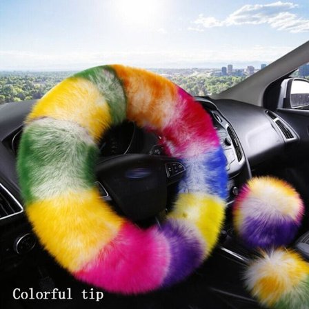 Rattdeksel Bil Myk Ull Ratttrekk I I