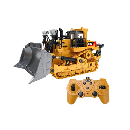 Elektrisk leksaksgrävmaskin med hjullastare i legering